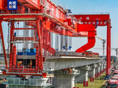 合武高铁安徽段架梁全面启动